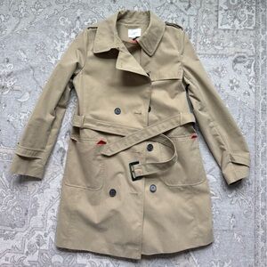 Classic Tan Trench Coat (size 4)